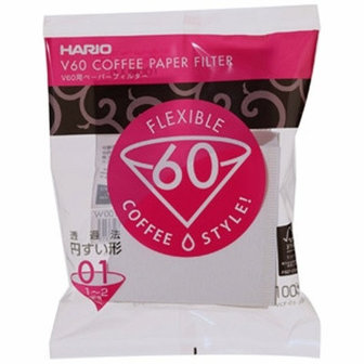Hario V60 filter 01 100 stuks